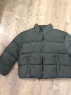 PLUS SIZE PUFFER JACKET ZIP UP SIZE XXL
